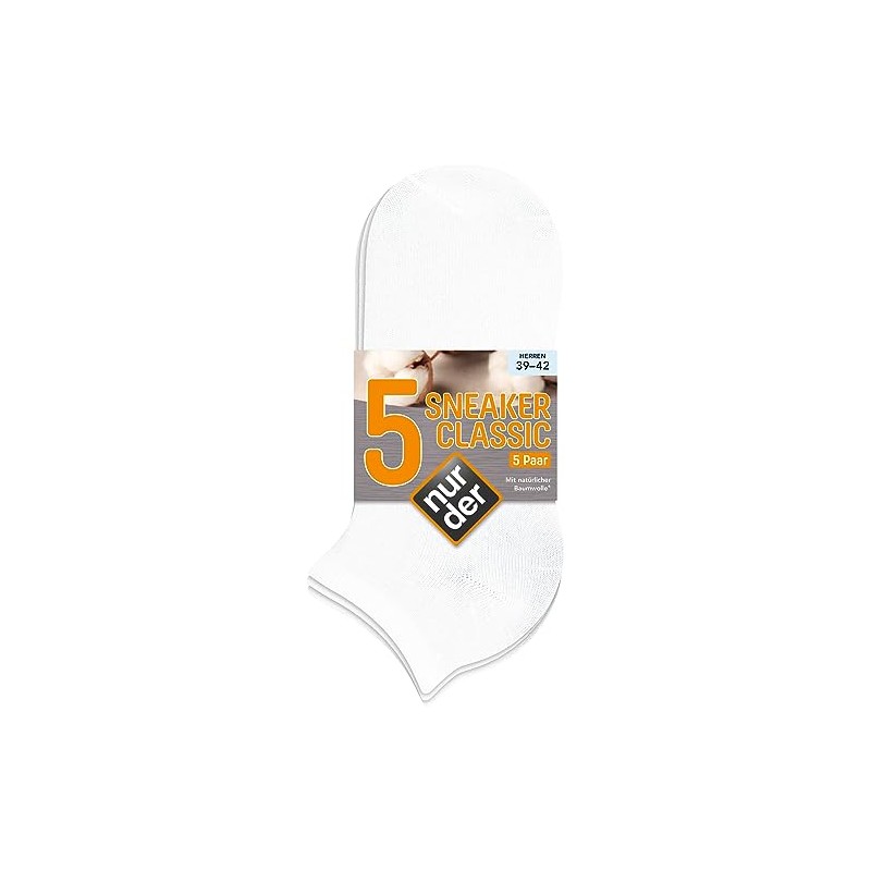 Nur Der Pack of 5 men's classic trainer socks made