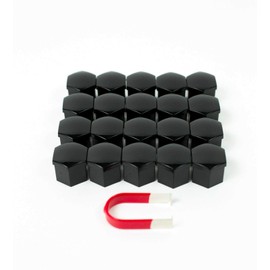 VLUXAUTO - for Mercedes G Class 2004 and Newer G350 G550 G580 G63 AMG Lug Nut Covers - 20 Glossy Black Wheel Nut Caps