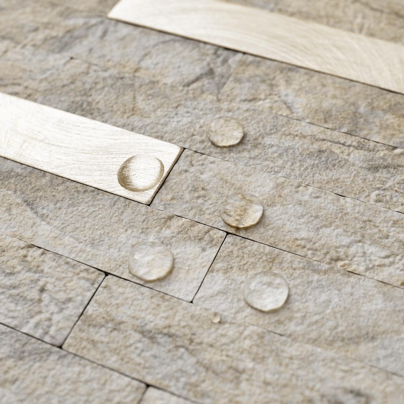 DICOFUN Peel and Stick Backsplash Wall Tile, 1 Sheet Sandstone