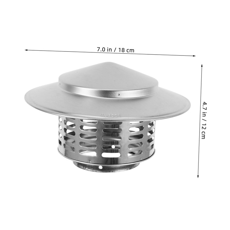 Mipcase Heavy Duty Stainless Steel Chimney Rainproof Roof Vent Cover