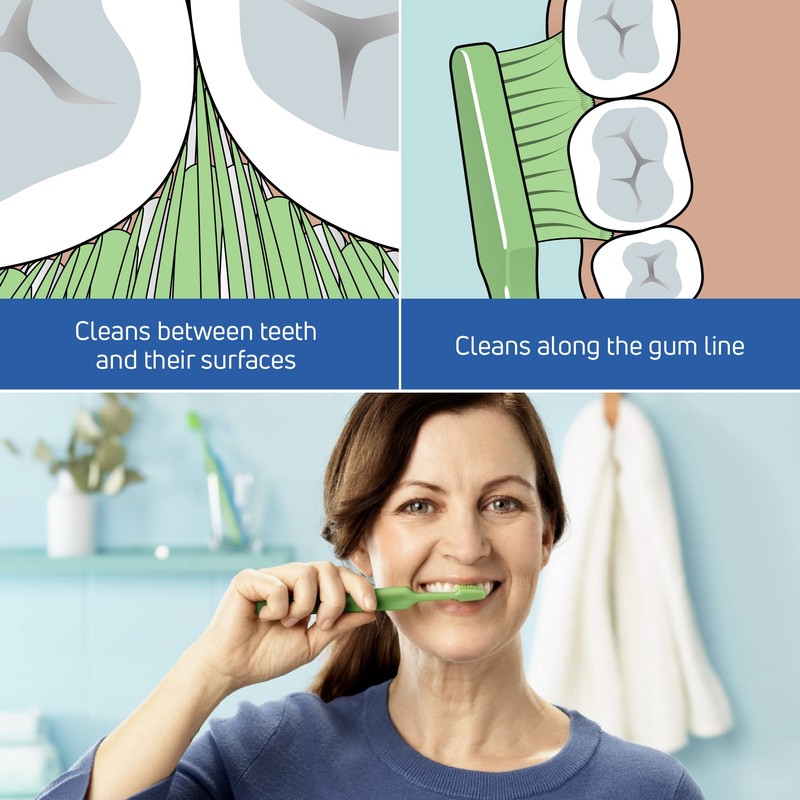 TEPE Good Soft-Bristle Toothbrush for Adults and Teens, Pack of
