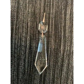 Waterford NEW SIGNED WATERFORD CRYSTAL AVOCA CHANDELIER PRISM  DROP REPLACEMENT  4"