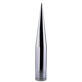 TRUE SPIKE FAT SPIKE CHROME ANTENNA in Heavy Gauge CNC Machined Billet Aluminum Short Compatible with Toyota Tundra 1999-2019