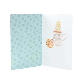 Thank You Teacher Card - Thank You Card - Teacher Appreciation Card - Cute Smart Cookie Design