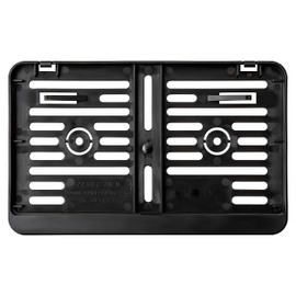 AUTOLIGHT 24 I Kennzeichenhalter Nummernschildhalter 240X135 MM für viele Motorräder & Roller geeignet aus ABS Kunststoff Schwarz