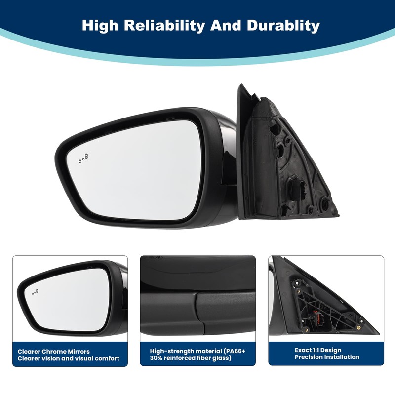 xingsichuang Driver Side Mirror For Ford Escape 2020-2026(7pin Black)