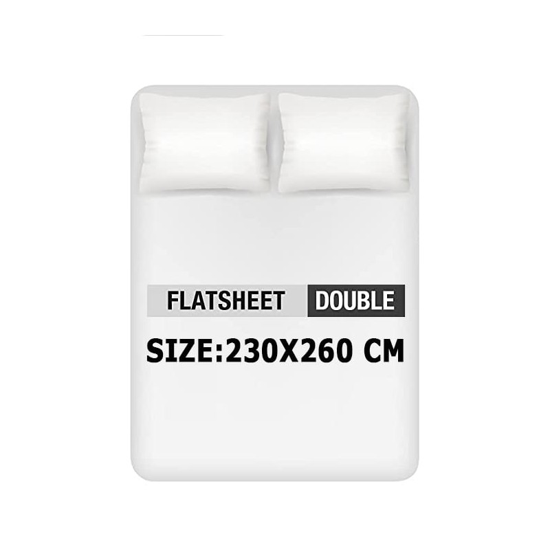 Dazzle Collection®100% Egyptian Cotton Sheet 200 Thread Count Bed Flat