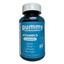 Unbranded Ashwagandha + Vitamin D Gummies for Stress Support - 60 Count - Ex: 10/26