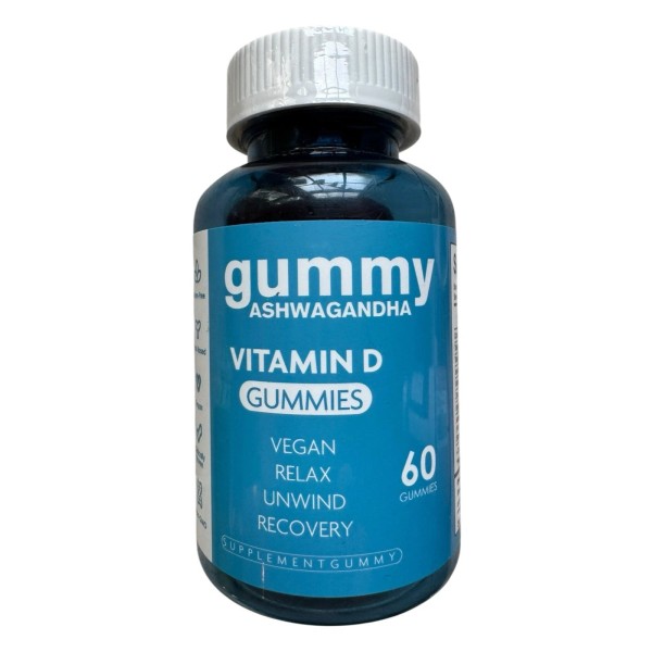 Unbranded Ashwagandha + Vitamin D Gummies for Stress Support -