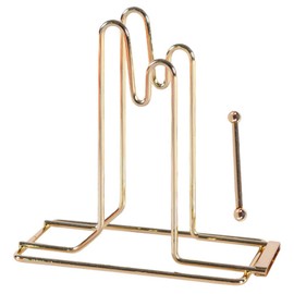 Operitacx Brass Plated Raffle Ticket Dispenser: Drum Ticket Holder Organiser Cinema Ticket Holder for Single Roll or Double Roll Tickets Lotteries Sweepstakes