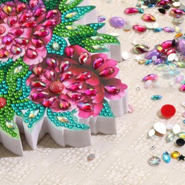 Tabletop Diamond Art Kits for Adults - Hummingbird Diamond Painting Figurines Ornaments, DIY 5D Diamond Art Statues Diamond Dots Sculpture Special Shaped Paintings with Diamonds Gem Art and Crafts