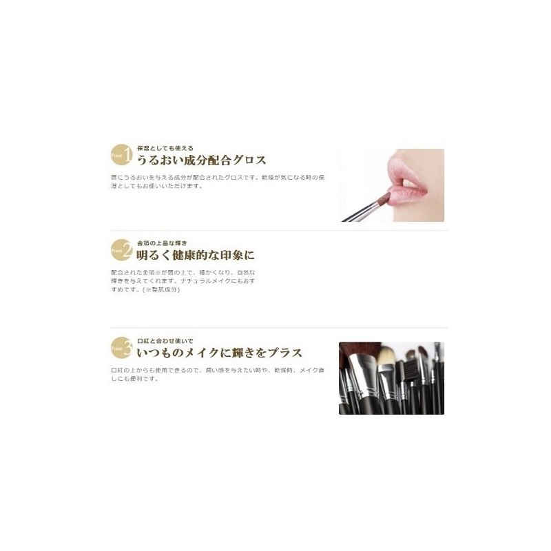 Hakuichi Kinka Gold Lip Gloss Clear N C152-020 0.1 oz