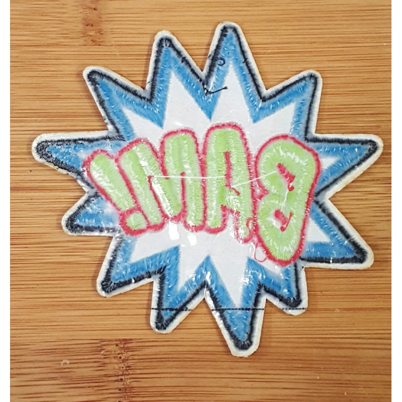 Unbranded BAM! Super Hero Comics Retro Fun Embroidered Iron On