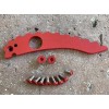 DH Red Titanium Back Spacer with Stainless Screws For Spyderco