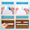 6pcs Metal Adhesive Strips for Magnetic Under Cabinet Lights, Replacement