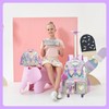 HTgroce Kids Rolling Backpack with Wheel,School Backpack for Kids Girl