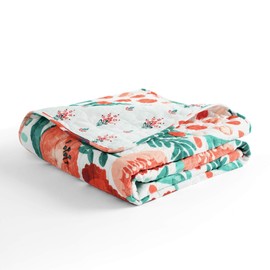 Lush Decor Poppy Garden Throw Blanket, 50" x 60", Multi
