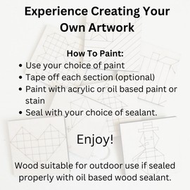 Floral Unfinished Barn Quilt Square Wooden Sign, Country Decor Canvas Quilts Blocks (12 inches, Sunflower)