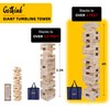 GOTHINK Giant Tumble Tower Game, Large Tumbling Tower Stacking to