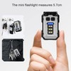 Small Powerful EDC Flashlight 300LM USB Rechargeable Mini Pocket Keychain
