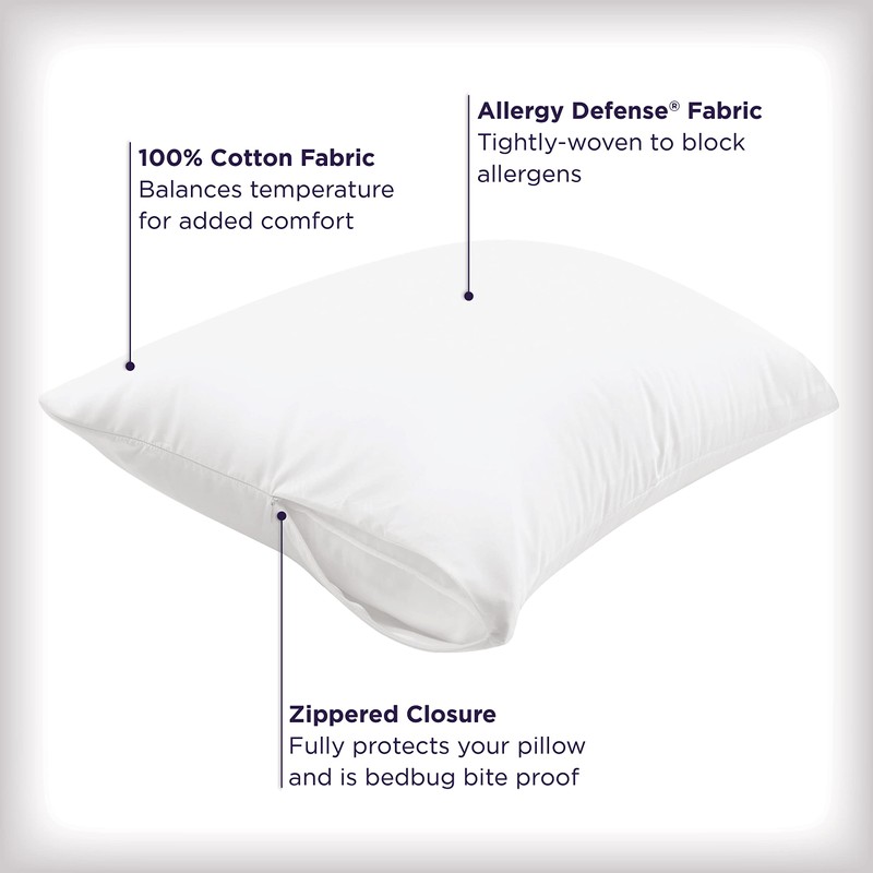 AllerEase Ultimate Advanced Allergy Protection Bedbug Barrier Temperature Balancing Antimicrobial