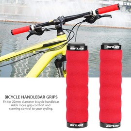 Handlebar Grips Sponge, Bicycle Grips White Foam, Grips, Bicycle Grips Soft Red, Bicycle Grips, Bicycle Handlebar Grips Non-Slip Sponge Handlebar Grips Eric Grips for Mounta