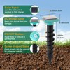 2 Pack Solar Ultrasonic Mole Repellent Outdoor, 3 Modes, Waterproof