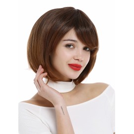 WIG ME UP - 1215-2T30 Lady Wig short frayed Bob style parting chestnut brown auburn mix