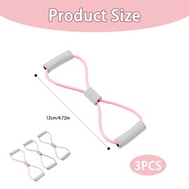 3Pcs Resistance Bands, 8-Band Resistance Band Exercise Bands, Shoulder and Back Stretch Band Elastic Band, Sports Resistance Band, Used for Gym Stretching Exercises, Yoga, Home Fitness Training