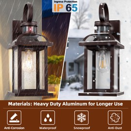 Roravilila Motion Sensor Outdoor Light Fixtures Oil Rubbed Bronze