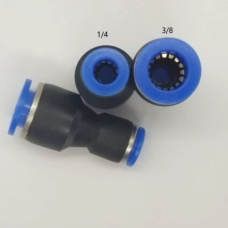 zjxed 1/4" OD x 3/8" OD Pneumatic quick Connector Push