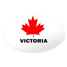 CafePress Victoria, British Columbia Oval Sticker Oval Car Bumper Sticker