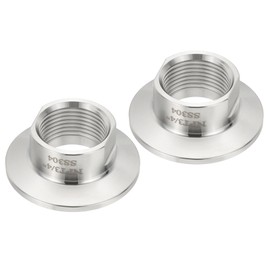 PATIKIL 1.5 in TC Tri Clamps Adaptor, 2pcs Tri Clamps Fittings to NPT 3/4 Female Thread Adaptor Sanitary 304 Stainless Steel for Food Beverage Equipment, 50.5mm Ferrule