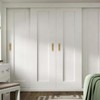 MOROBOR 18CM Self-Stick Rectangual Sliding Door Pulls, 2pcs Champagne Gold