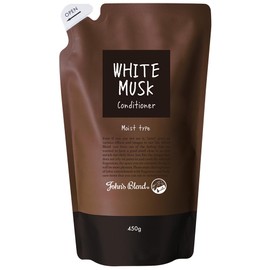White Musk Conditioner John's Blend Refill Moist Rich Damage Repair Fragrance Conditioner 450g Glossy Shiny