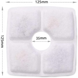 Pet Automatic Water Filter, Replacement Activated Carbon Filter, Circulating Water Filter, Activated Carbon Filter, For Drinking and Cats, Individually Packaged, 8 Pieces, Safe, Water Softening,