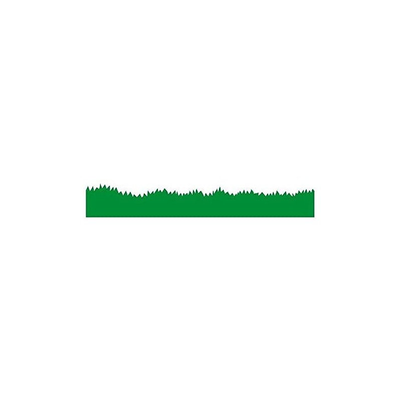 Stickerscape Jungle Grass Border Wall Sticker (Deep - 1 Sheet)