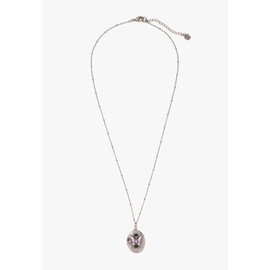 Anna Sui SAMN198650XV Butterfly Locket Necklace, Metal, No Gemstone