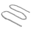 1 Yard 3 Rows Rhinestone Chain Round Glittering Rhinestone White