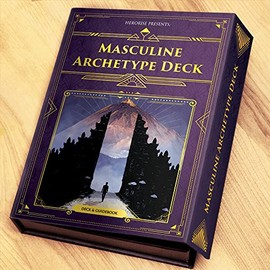 Masculine Archetype Deck by Isaac Cotec - Herorise - Male Spirituality Cards & Guidebook