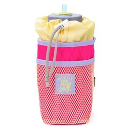 BLUE LUG Blue Lug stem pouch x-pac Stem Pouch X Pack Drink Holder Accessory Pouch Bicycle Touring Cycling (Pink/Mesh Beige)