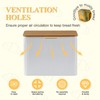 HOME PALETTE Extra Large Bread Box for Kitchen Countertop Corner