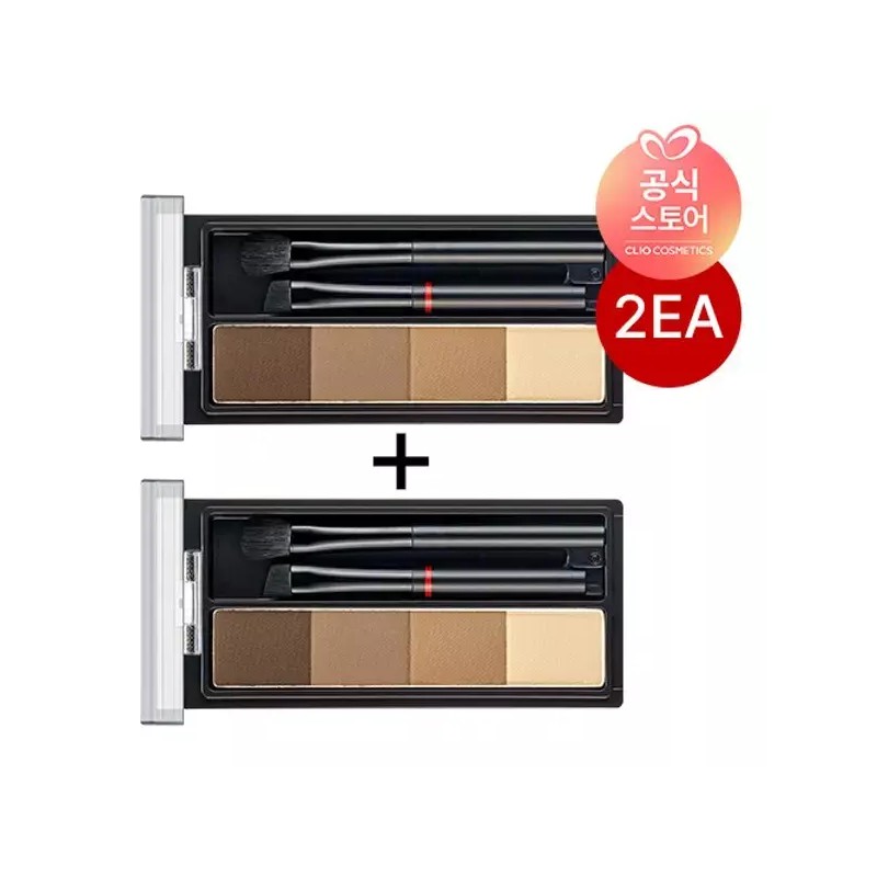 Clio [클리오] 킬브로우쉐이핑파우더브로우X2 [02 애쉬 쿨 브라운] [Clio] Kill Brow