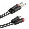 keepdrum ac017b Adaptor Cable 2x RCA to 2x 6.35mm TS