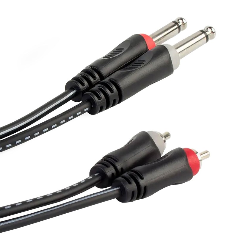 keepdrum ac017b Adaptor Cable 2x RCA to 2x 6.35mm TS