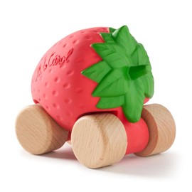 Oli & Carol Sweetie the Strawberry Baby Car Toy from 0+ Baby Handmade