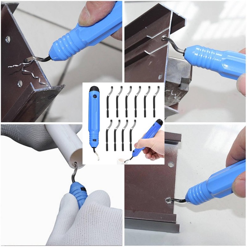 11Pcs Deburring Tool Kit – Precision Hand Deburring Set for