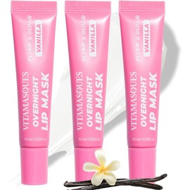 Vitamasques- Mascarilla de labios de noche: bálsamo labial hidratante con vitaminas y aceite natural que hidrata y nutre.