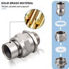 Shower Connector Ball Joint Shower Head Swivel Ball Adapter，Solid Brass