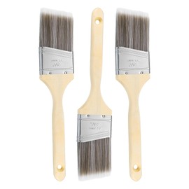 sourcing map Paint Brush 2.5" Reusable Variety Angle Brushes Paint for All Latex Oil Painting Walls Homes Improvement, 3pcs